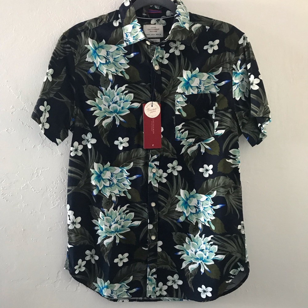Cactusman Floral Hawaiian Shirt
